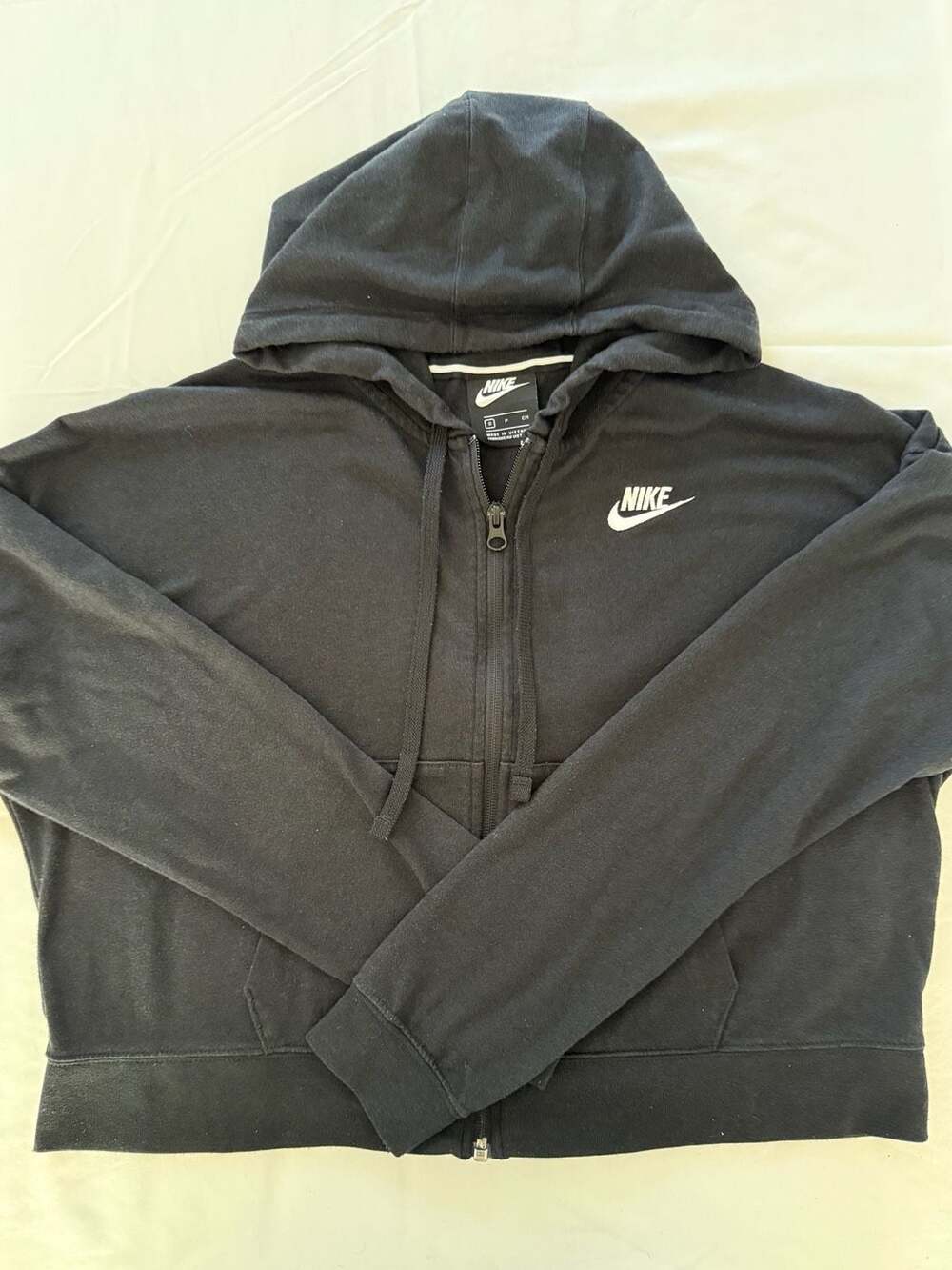 Nike Women's Full Zip Hoodie Black Size Small